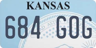 KS license plate 684GOG