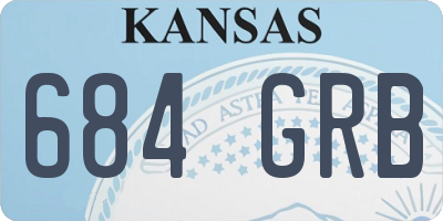 KS license plate 684GRB