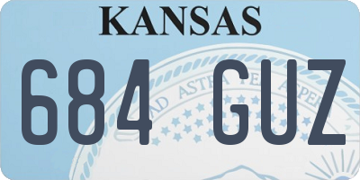 KS license plate 684GUZ