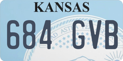 KS license plate 684GVB