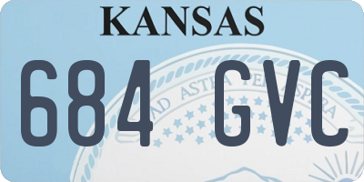 KS license plate 684GVC