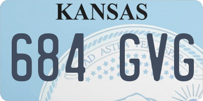 KS license plate 684GVG