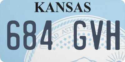 KS license plate 684GVH