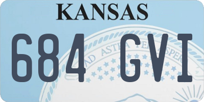 KS license plate 684GVI