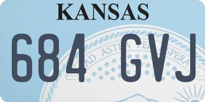 KS license plate 684GVJ