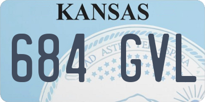 KS license plate 684GVL