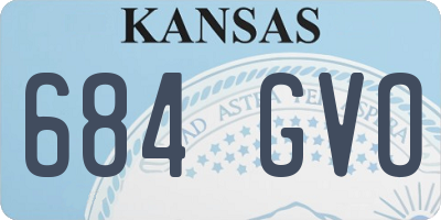 KS license plate 684GVO