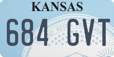 KS license plate 684GVT