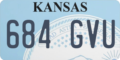 KS license plate 684GVU