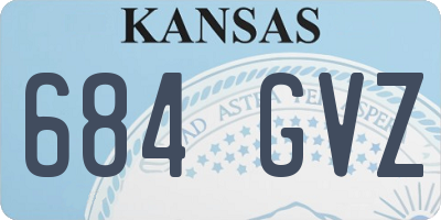 KS license plate 684GVZ