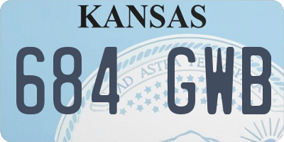 KS license plate 684GWB