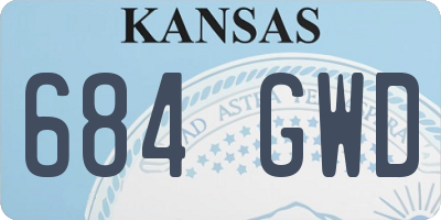 KS license plate 684GWD