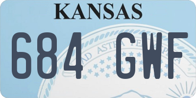 KS license plate 684GWF