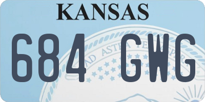 KS license plate 684GWG