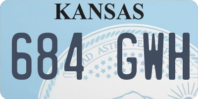 KS license plate 684GWH