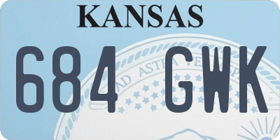 KS license plate 684GWK