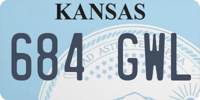 KS license plate 684GWL