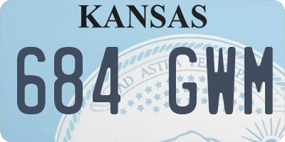 KS license plate 684GWM