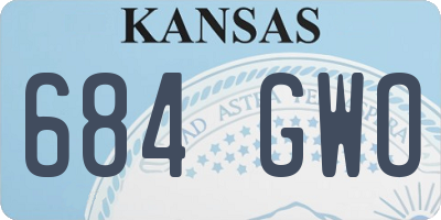 KS license plate 684GWO