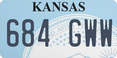 KS license plate 684GWW