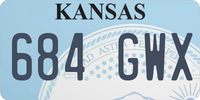 KS license plate 684GWX