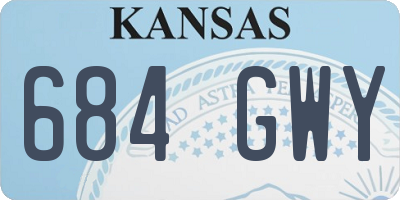 KS license plate 684GWY