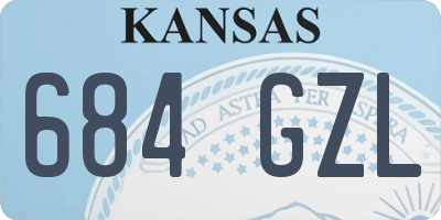 KS license plate 684GZL