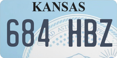KS license plate 684HBZ