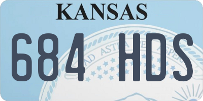 KS license plate 684HDS