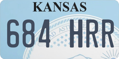 KS license plate 684HRR