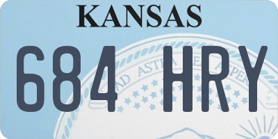 KS license plate 684HRY