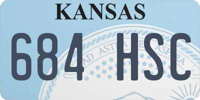 KS license plate 684HSC