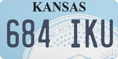 KS license plate 684IKU