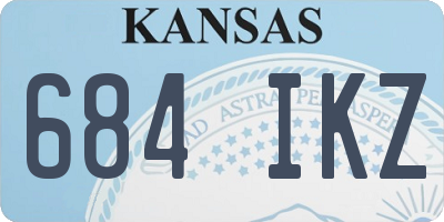 KS license plate 684IKZ