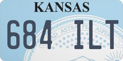 KS license plate 684ILT