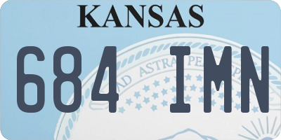 KS license plate 684IMN