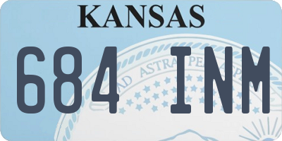 KS license plate 684INM