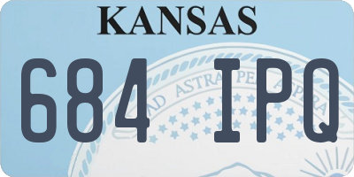 KS license plate 684IPQ