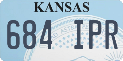 KS license plate 684IPR