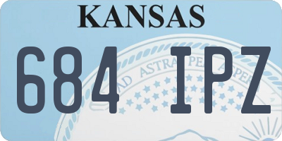 KS license plate 684IPZ