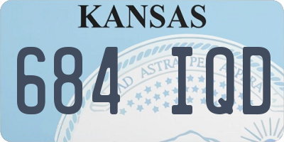 KS license plate 684IQD