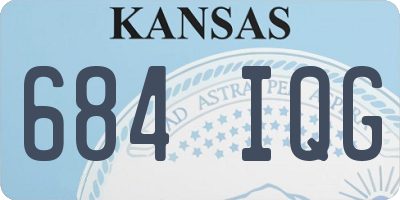 KS license plate 684IQG