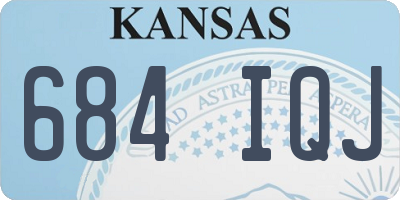 KS license plate 684IQJ