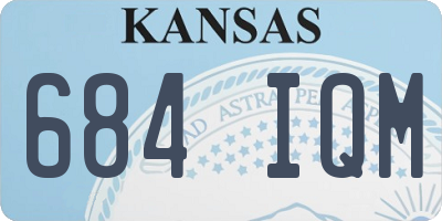 KS license plate 684IQM