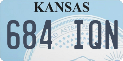 KS license plate 684IQN