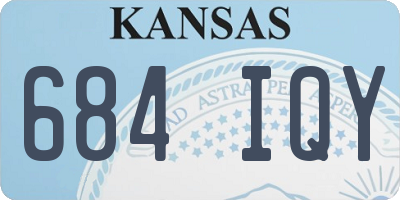 KS license plate 684IQY
