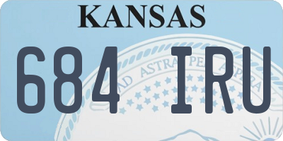KS license plate 684IRU