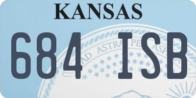 KS license plate 684ISB