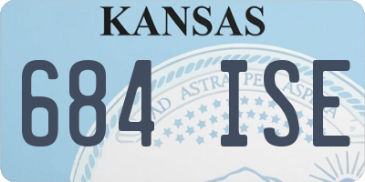 KS license plate 684ISE