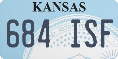 KS license plate 684ISF